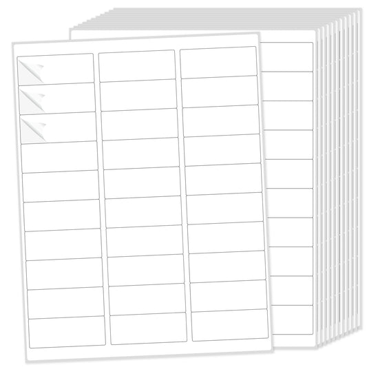 THEBLUETOUCH  1" x 2-5/8"  Printable Address Labels for Shipping with Inkjet/Laser Printer
