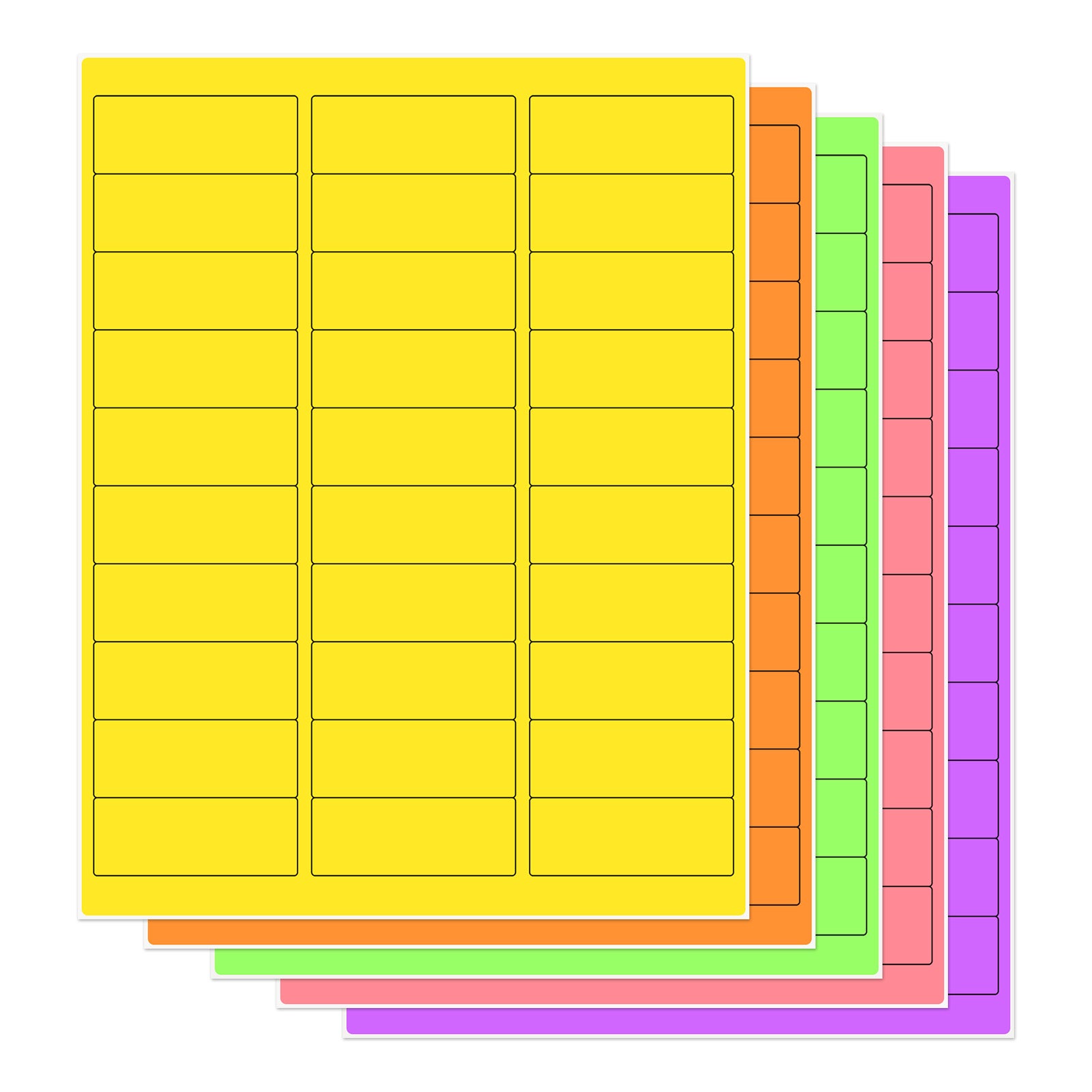 THEBLUETOUCH 750 Neon Fluorescent Labels - 1