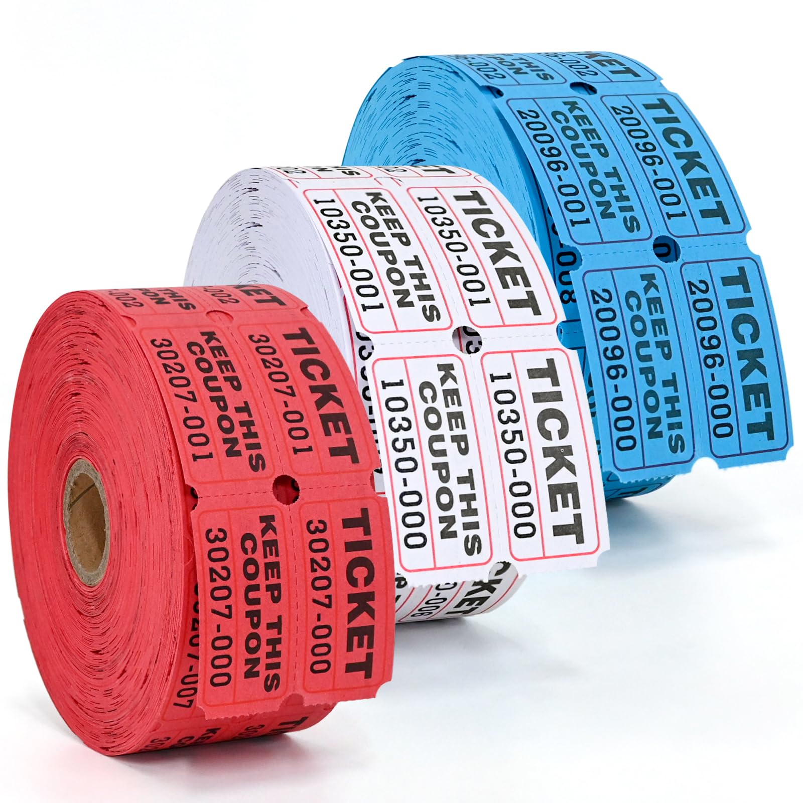 l-liked-tickets-double-roll-consecutively-numbered-50-50-tickets-for-event-party-3000-pcs-assorted