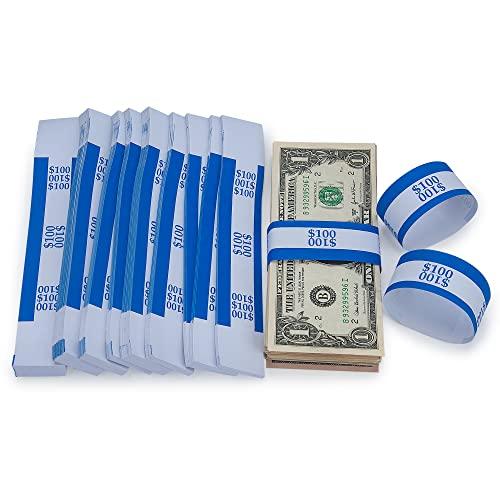 THEBLUETOUCH Money Band Bundles Self Sealing Currency Straps for Bill Wrappers (Multiple Colour - 1000 PCS)…